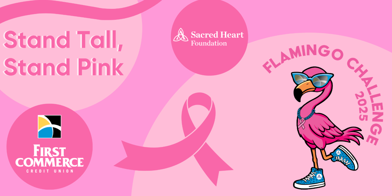 First Commerce Credit Union & Sacred Heart Foundation Introduce #FLAMINGOCHALLENGE To Support Breast Cancer Patients